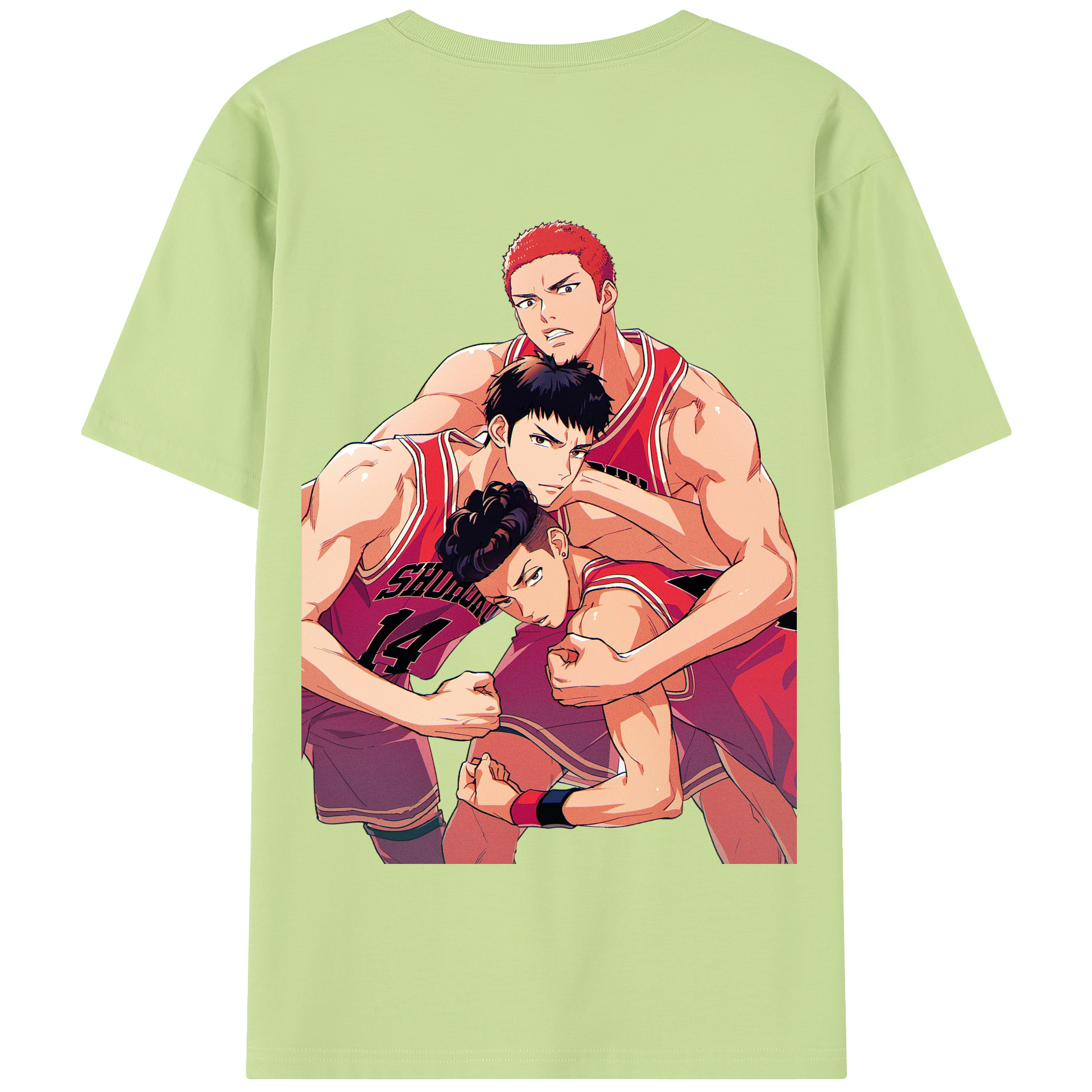 SLAM DUNK／スラムダンク 綿100％半袖Tシャツ（背面プリント）